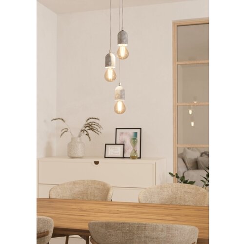 Eglo Silvares visilica/3, e27, beton optika Slike