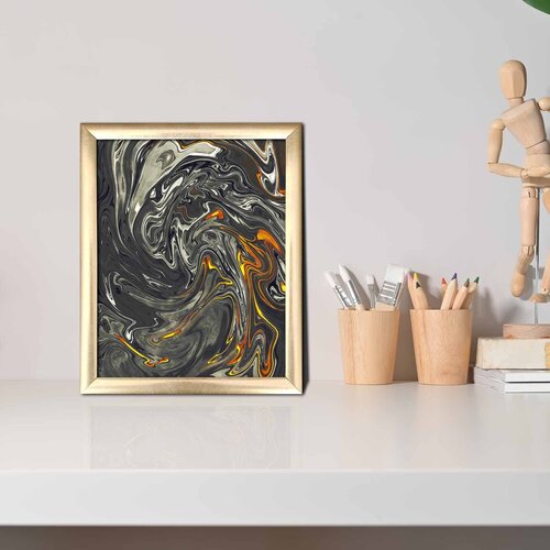 Wallity ACT-001 Multicolor Decorative Framed MDF Painting Cene