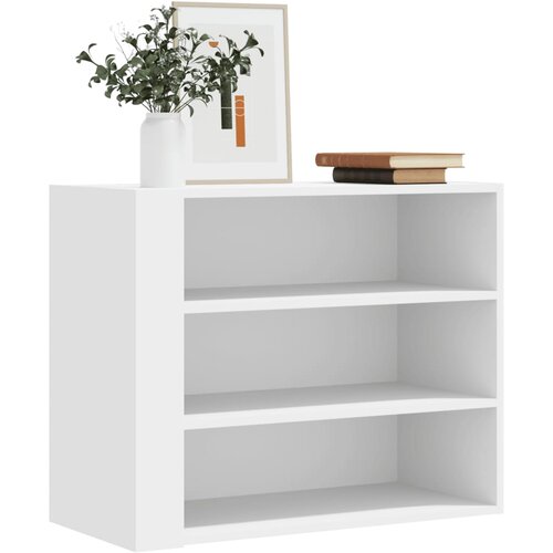 Furnova Stenska omarica bela 75x35x60 cm inženirski les, (21950093) Cene