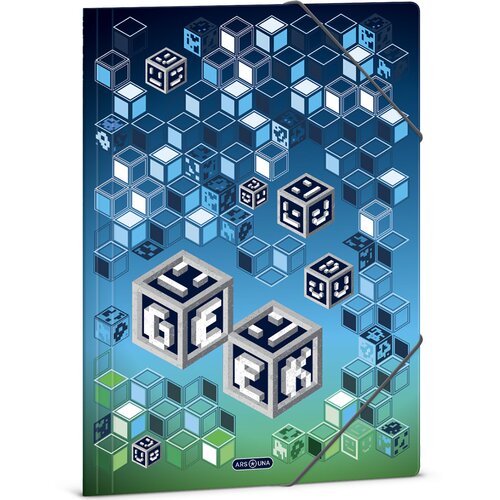 Ars Una Geek mapa s gumicom, A4 formata Cene