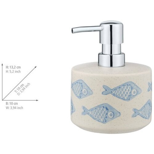 Wenko Bel/moder keramičen komplet pripomočkov za kopalnico Aquamarin &amp;ndash; Slike