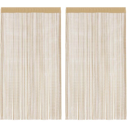  Končane Zavjese 2 kom 140x250 cm Bež Slike