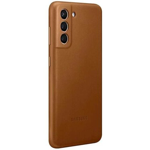 Samsung original usnjen ovitek ef-vg991lae za galaxy s21 g991 - za&amp;scaron;čita zadnjega dela - rjav Slike