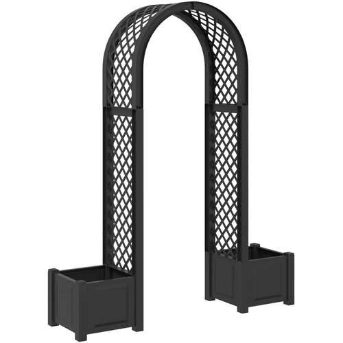  Roza arh s saksijom Antracit 168,5 x 43 x 207 cm PP Cijene
