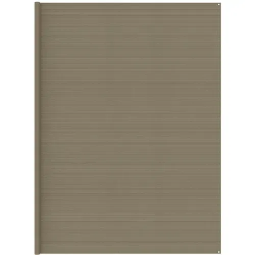 vidaXL Preproga za šotor taupe 400x800 cm HDPE