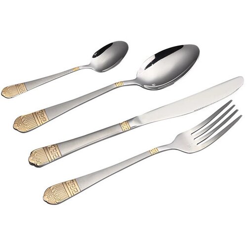 Timeless Tools 84-delni set jedilnega pribora iz nerjavečega jekla za 12 oseb z elegantno darilno &scaron;katlo - srebrna/zlata, (5000358035) Cene