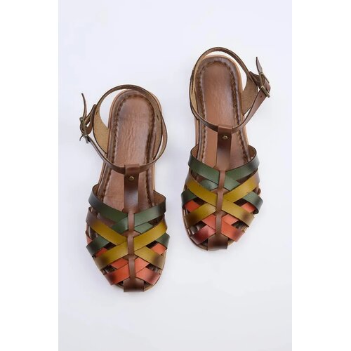 Trendyol Shoes Ženske sandale Takss26Sd00023, Smeđe Cene