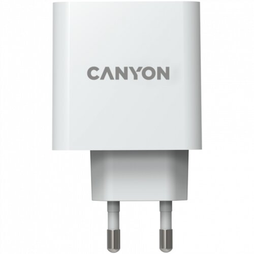Canyon, GAN 65W charger Input: 100V-240V output: 5.0V3.0A 9.0V3.0A 12.0V-3.0A 15.0V-3.0A 20.0V3.25A , Eu plug, Over- Voltage , over-heate Slike
