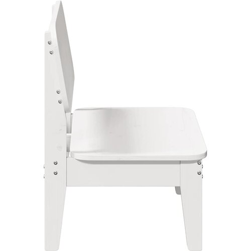  Vrtna stolica bijela 60x52,5x72 cm od masivne borovine Slike