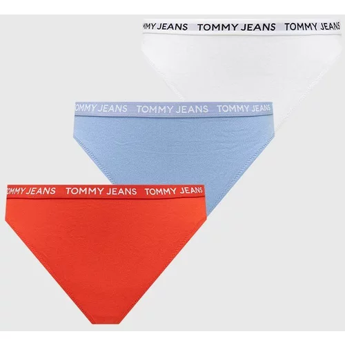 Tommy Jeans Tangice 3-pack bela barva