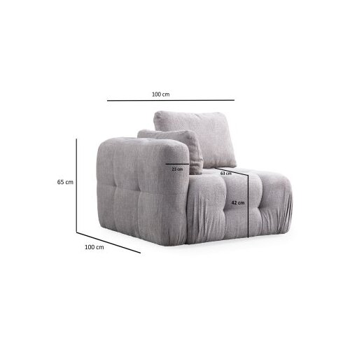 Atelier Del Sofa Dvosjed Amaris 2, 300 x 120 x 65 cm, Svijetlosiva Slike