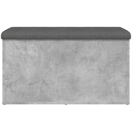  Klupa za pohranu siva boja betona 82x42x45 cm konstruirano drvo Slike