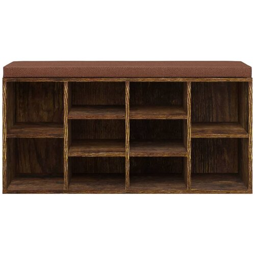  Klupa za cipele boja hrasta 103x30x48 cm konstruirano drvo Slike