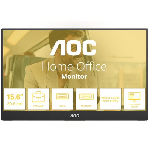 AOC Prenosni monitor 16T20E2 15,6 palca Full HD, (5000514157) Slike