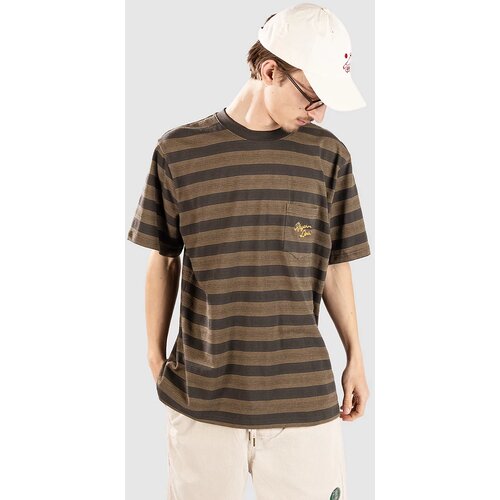 Rhythm Vintage Stripe T-shirt olive Slike