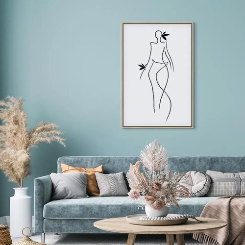  Slika - Exotic Dance (1 Part) vertical 60x90 U prirodnom drvenom okviru Slike