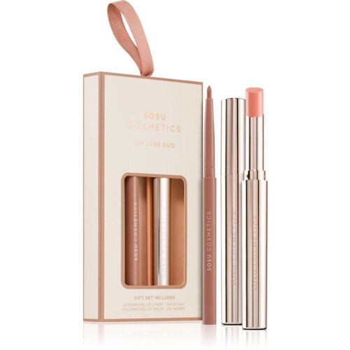 SOSU Cosmetics Lip Luxe Duo poklon set za usne nijansa Nude Slike