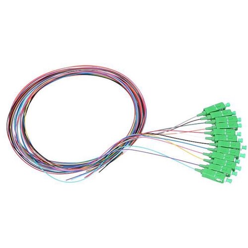 Lanplus 12-colour code Pigtails SC/APC G.657.A1, (12 pcs) 1.5m Slike
