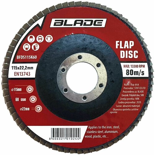 Blade flap disk fi115 mm K60 standard Slike