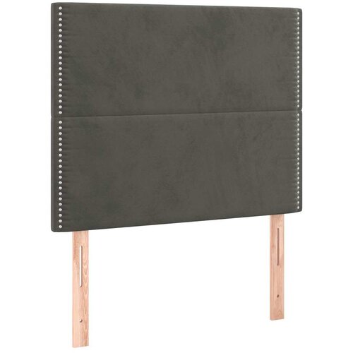 Box spring krevet s madracem tamnosivi 90x200 cm bar&amp;scaron;unasti Slike