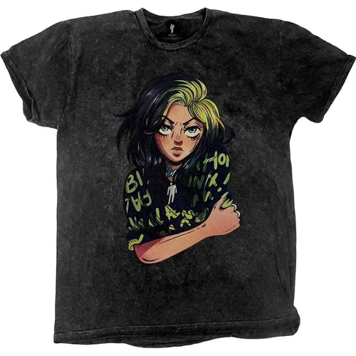 Billie Eilish Košulja Anime Billie Unisex Black XL