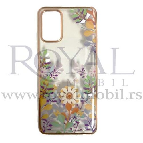  futrola clear print sa niklovanim obodom za samsung A736 galaxy A73 5G No2 Slike