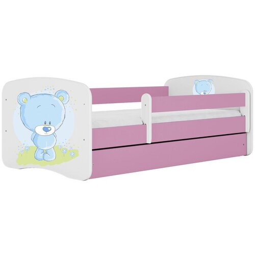 HAPPYKIDS OTROKA POSTELJA DREAMY MEDVEDEK (VE BARV IN DIMENZIJ)-Roza-80x160 Slike