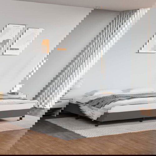 VidaXL Okvir za krevet sivi 180x200 cm od umjetne kože Slike