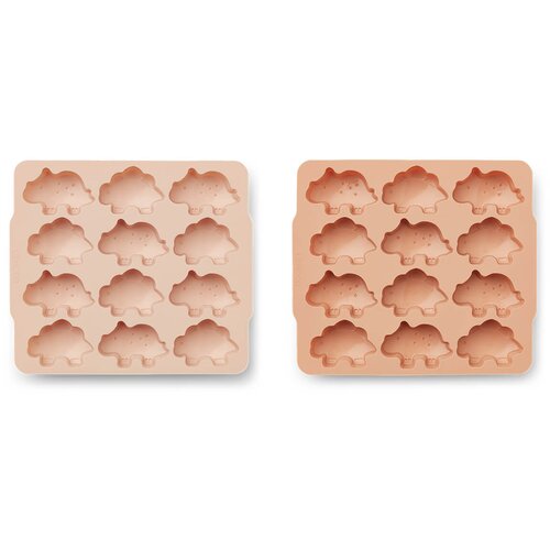 Liewood set 2 modelov za ledene kocke sonny dino rose/tuscany rose mix Slike