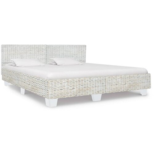 VidaXL okvir za krevet od prirodnog ratana sivi 180 x 200 cm Slike