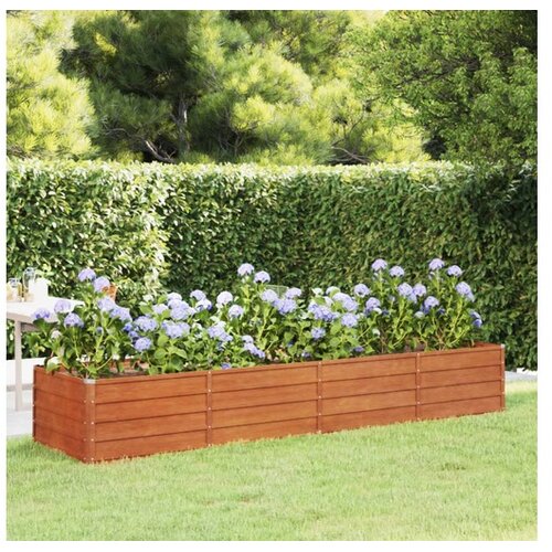  Povi&scaron;ena vrtna gredica boja hrđe 320 x 80 x 45 cm čelik COR-TEN Cijene