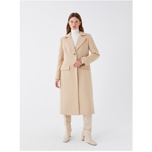 LC Waikiki Women&amp;#039;s Jacket Collar Plain Cachet Coat Slike