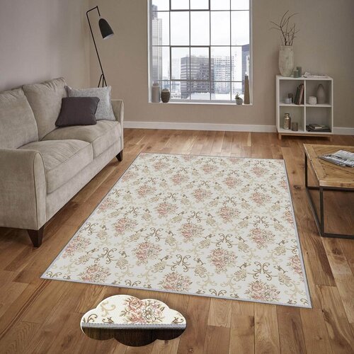 Conceptum Hypnose tepih Eexfab1144, pravougaoni, 160x230 cm, krem-roze Cene