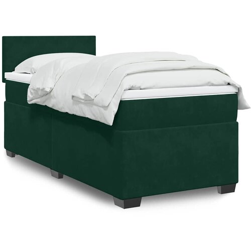 Box spring krevet s madracem tamnozeleni 80 x 200 cm bar&scaron;unasti Cijene
