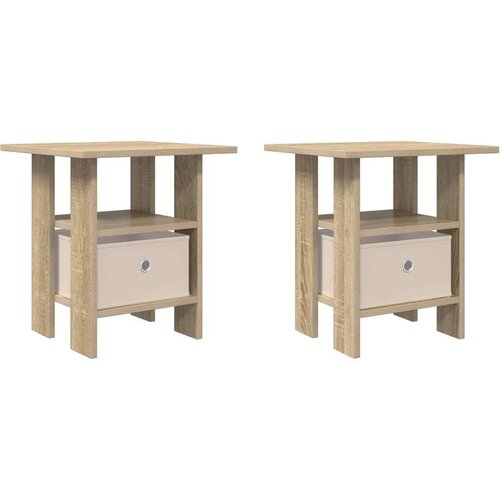  Noćni ormarić s ladicama 2 pcs Sonoma hrast 41 x 40 x 45 cm Slike