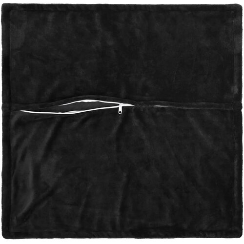 Presvlaka za jastuk 6 pcs HOUTEN Crna 50 x 50 cm Flanel - Crna 50 x 50 cm 6 Slike