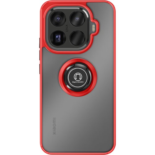 AVIZAR Ohišje za Xiaomi 15T Pro z vrtljivim magnetnim obročem in matiranim zaključkom, Rdeča, (5000189545) Cene