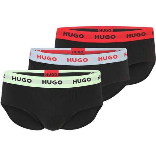 Hugo Cotton Stretch Hipbrief 3-Pack Multicolor S Cene