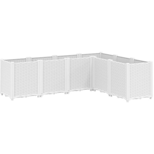  Vrtna sadilica bijela 160 x 120 x 53 cm PP Slike