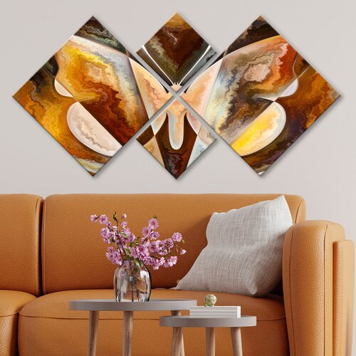 Wallity slika 4MDF1327589447, 60x115 cm, 4 dela Cene