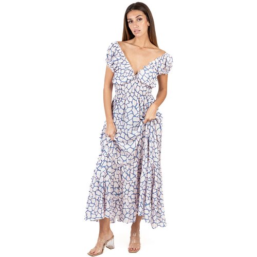 Isla Bonita By Sigris Dolge obleke Dolga Midi Obleka Bela Cene