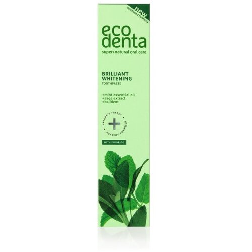 Ecodenta Toothpaste Brilliant Whitening zobna pasta za popolnoma bele zobe 100 ml Slike
