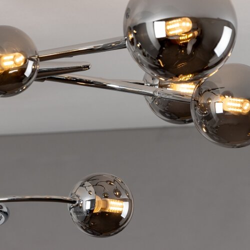  Brilagi - LED plafonski luster MISTEL 15xG9/3W/230V crni hrom/dimljeno Slike