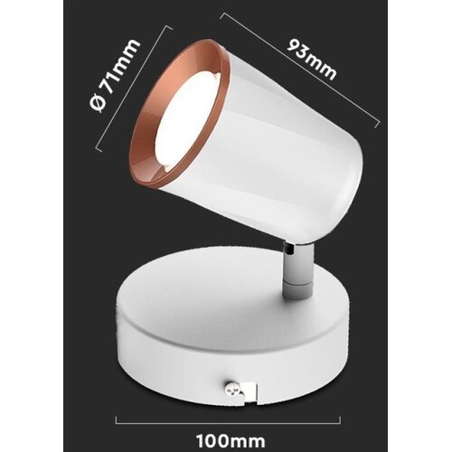  LED zidno spot svetlo LED/5W/230V 4000K bela Slike