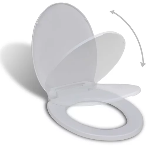  Toaletna daska s mekim zatvaranjem bijela ovalna