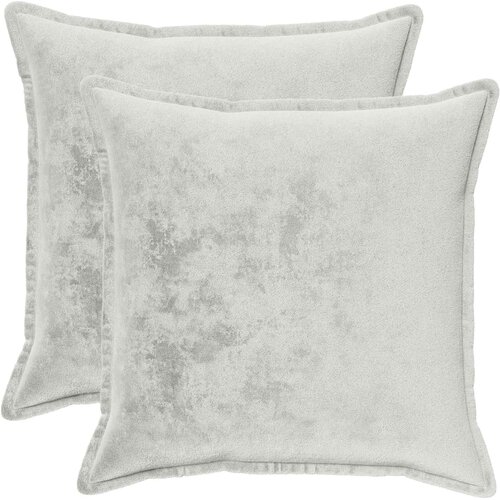  Presvlaka za jastuk 2 pcs HOUTEN Svjetlosiva 55 x 55 cm Flanel Slike