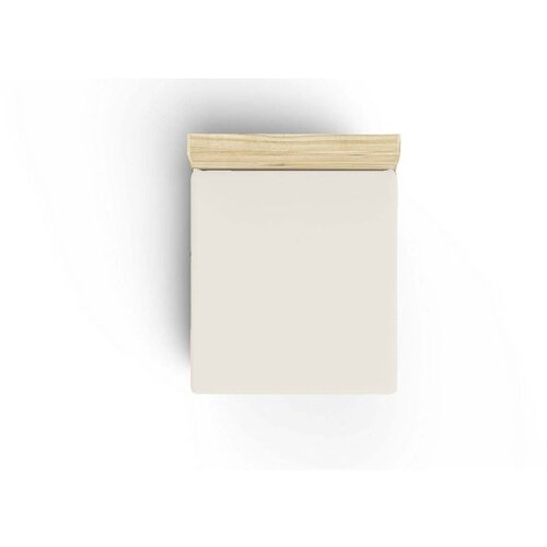  cream ranforce single fitted sheet (de) Cene