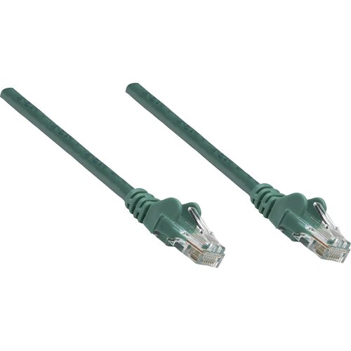 Intellinet 737340 RJ45 omrežni kabel\, Patch kabel CAT 5e U/UTP 0.25 m zelena 1 kos, (20419774) Cene