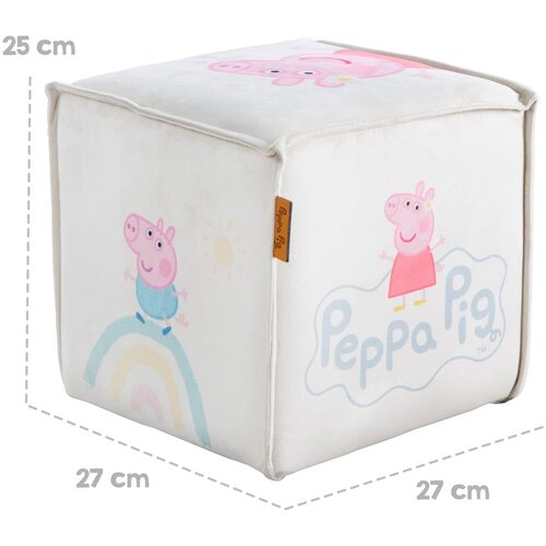 Roba Bijeli baršunast dječji tabure Peppa Pig – Cijene