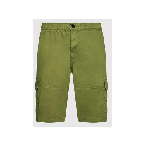 Tom Tailor Kratke hlače iz tkanine 1031446 Zelena Regular Fit
